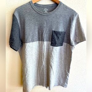 J.Crew gray pocket tee